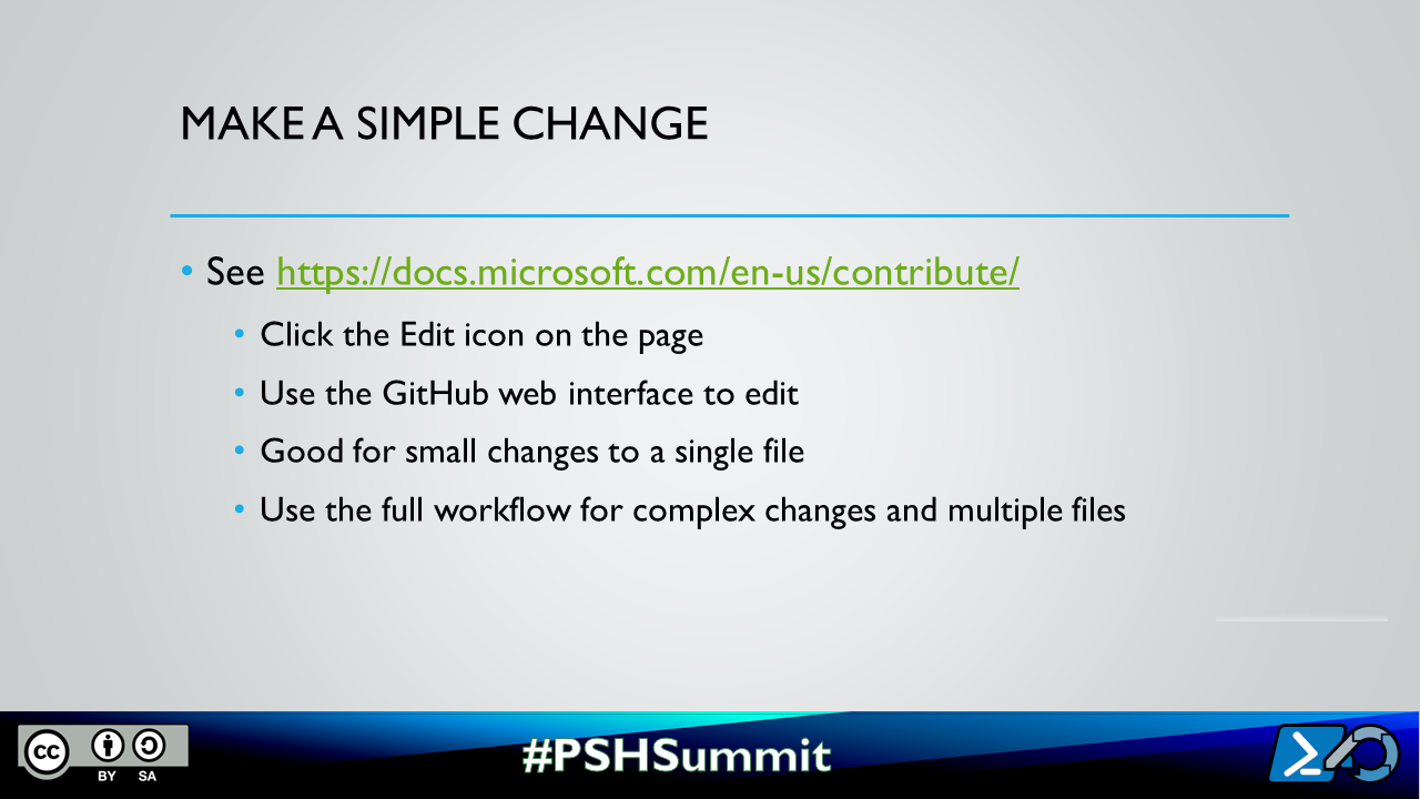 Make a simple change