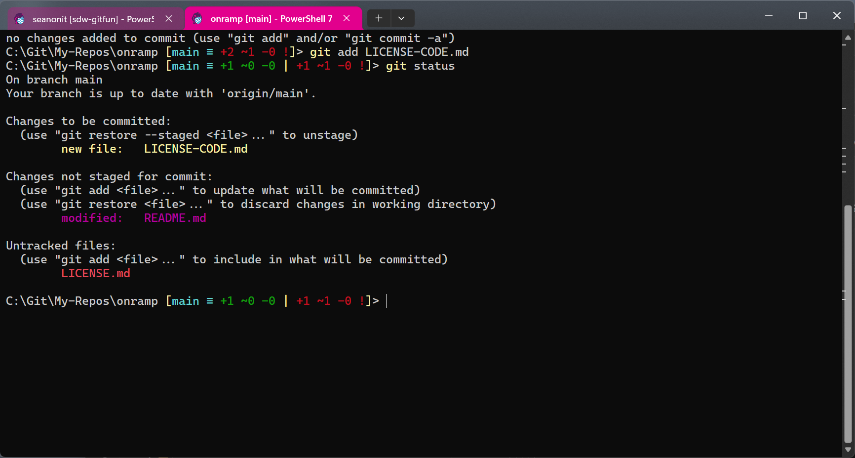 Step 2 - Add a file to the index