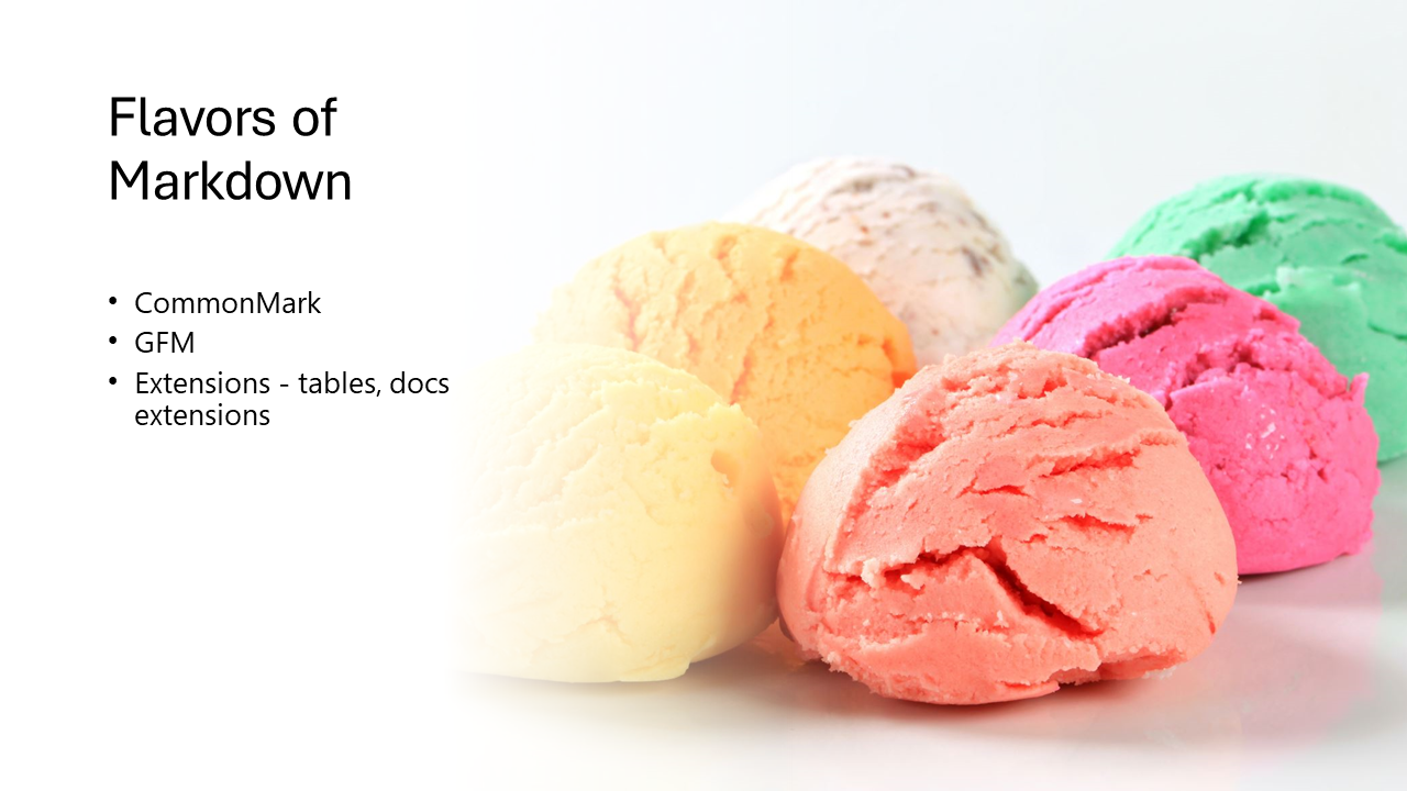 Flavors of Markdown