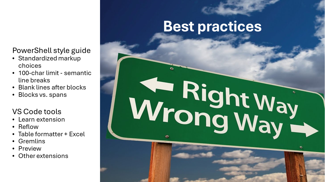 Best practices