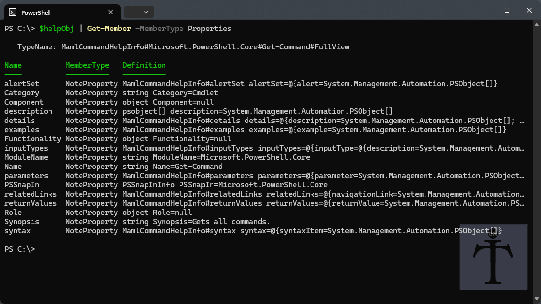 Help object model.