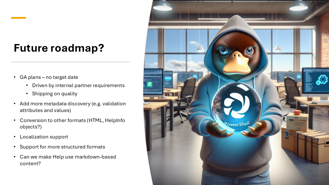 Future roadmap?
