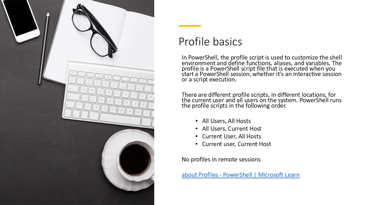 Profile basics