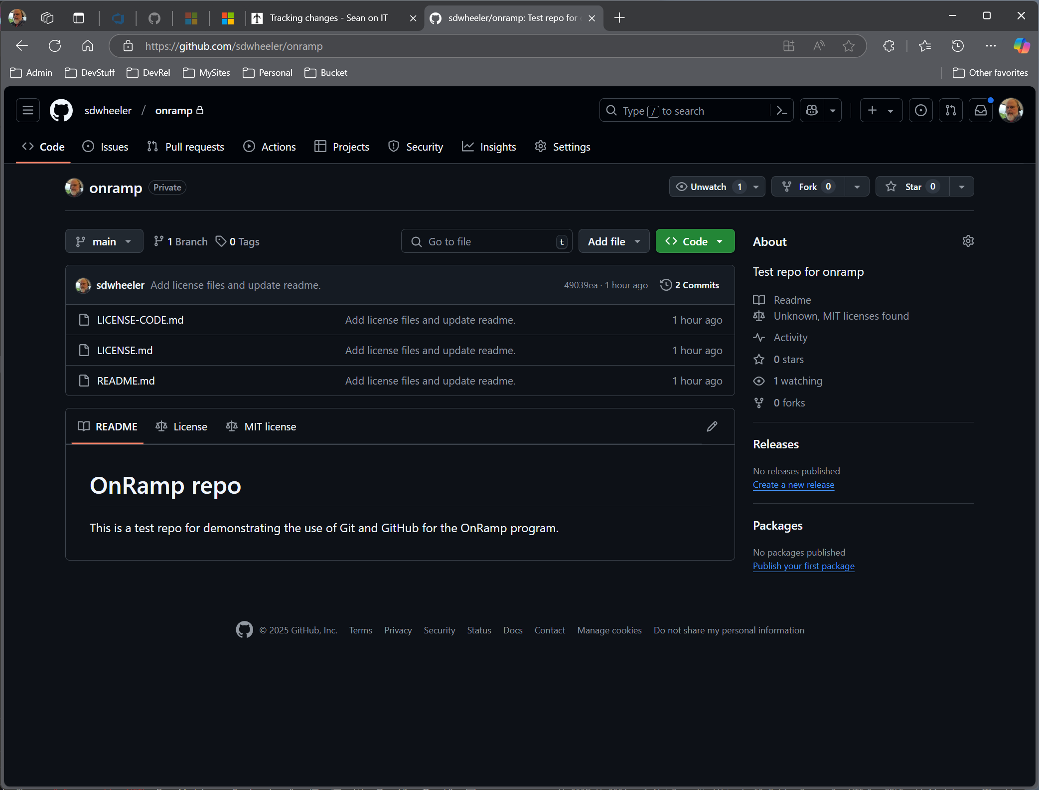 Step 5 - Show file in GitHub