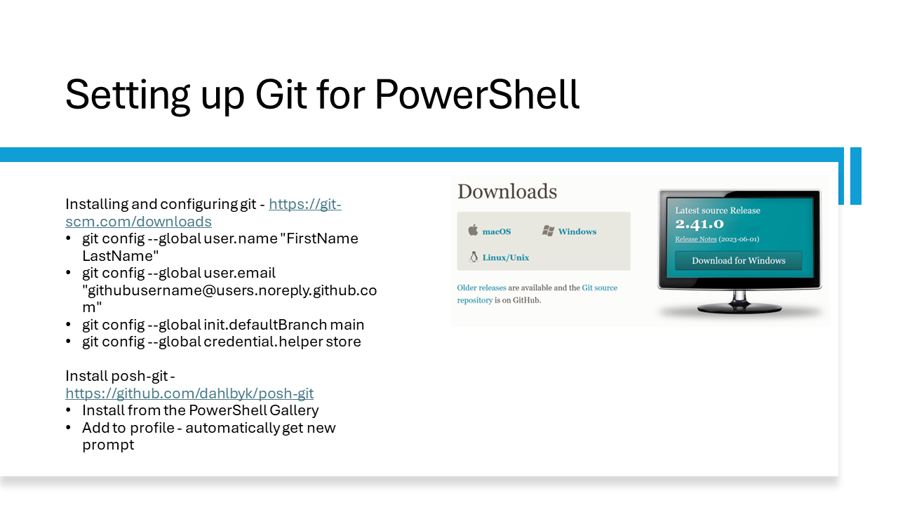 Setup source control tools